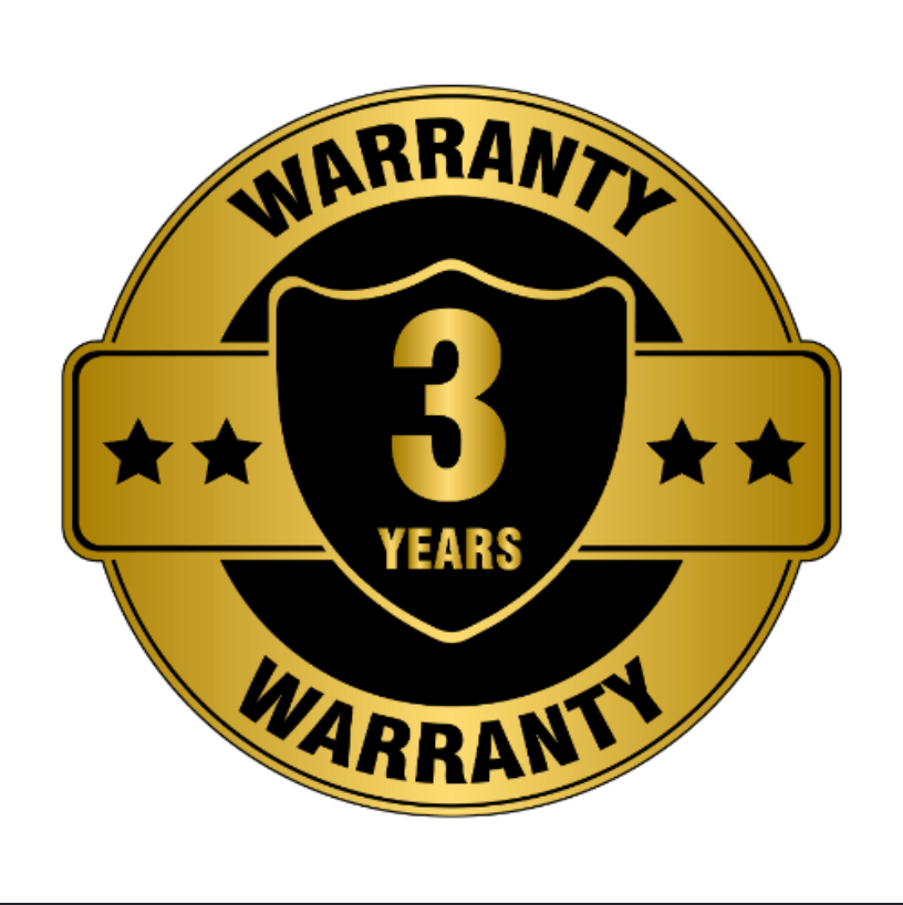 3 Year Warranty