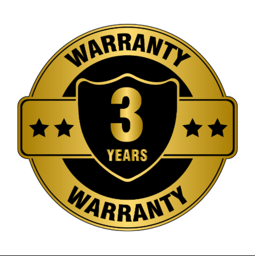 3 Year Warranty